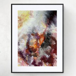 Intensity in Red, Orange, Brown, and Grey | Abstract Art