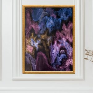 abstract acrylic painting