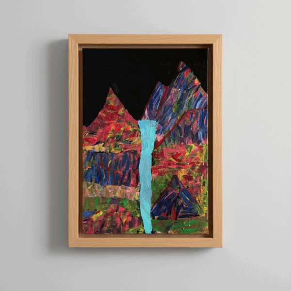 Mountains of Fire, Waters of Ice painting by Angelica Fom